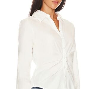 PAIGE Classic White Button Down Shirt
